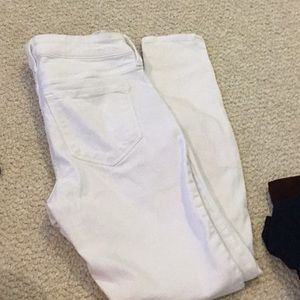 Old navy rockstar white jeans